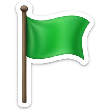 green flag sticker