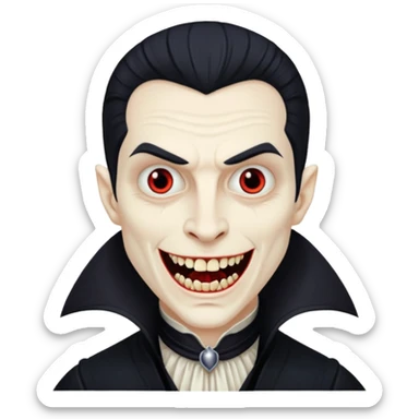 18th century vampire  sticker