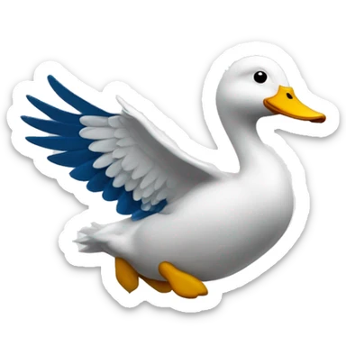 Un canard faisant du tir Sportif  sticker
