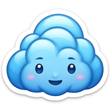 A lot of light blue rays  of storm sticker