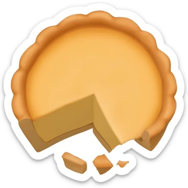 whole thanksgiving pie slice missing sticker