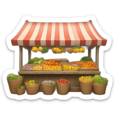 market stall sticker