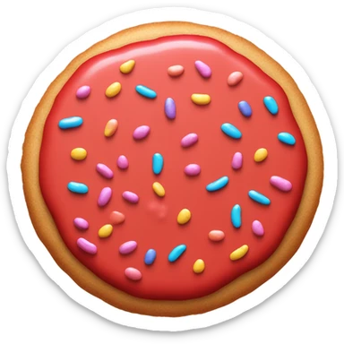 Red cookie sticker