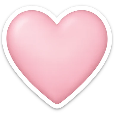 heart with a pink frosted glass effect, clean digital illustration, no background sticker