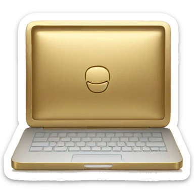 Gold macbook sticker