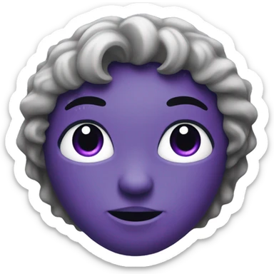 Dark Purple Heart emoji sticker