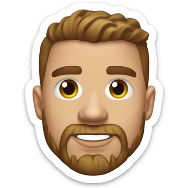 Travis Kelce with tears streaming down his face sticker