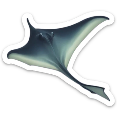 manta ray sticker