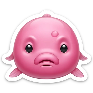 sympathetic blobfish sticker