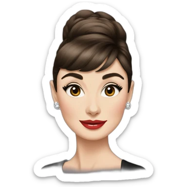 Audrey Hepburn sticker