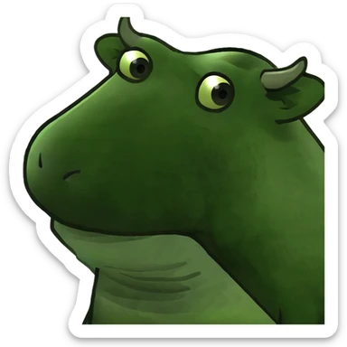 car hitting cow sticker