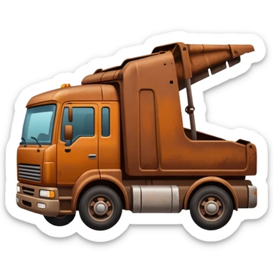 Truck Falling on side sticker