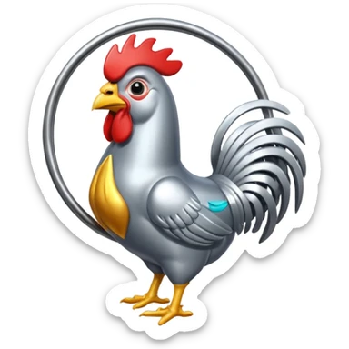 Cock caged  sticker