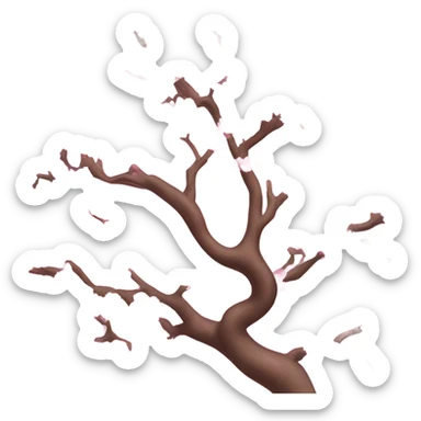 pink cherry blossom tree sticker