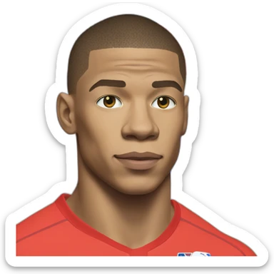 Kylian mbappe, france, world cup, buff sticker
