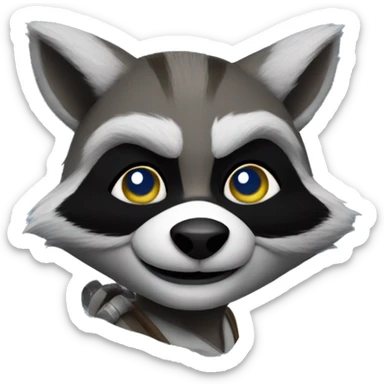sly Cooper Racoon sticker