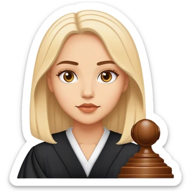 Clean girl judge sticker