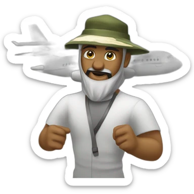 oosama biin ladeen on a plane sticker