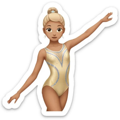 justaucorps gymnastique rythmique sticker