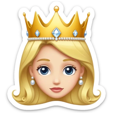 diadème de princesse sticker