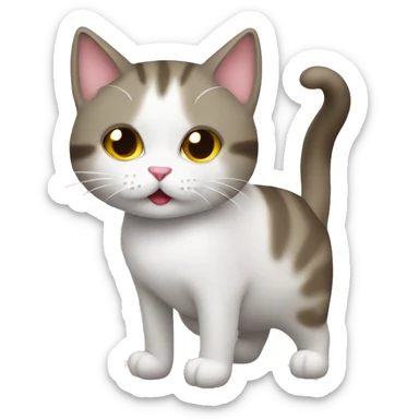 Un gato mandando besitos sticker