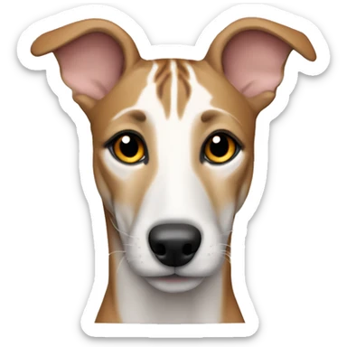 Whippet tabby tiger color sticker