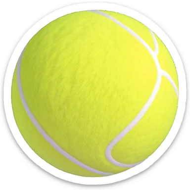 Tennis ball sticker