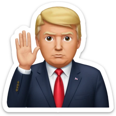 Donald Trump buscando ah Nicolás maduro sticker