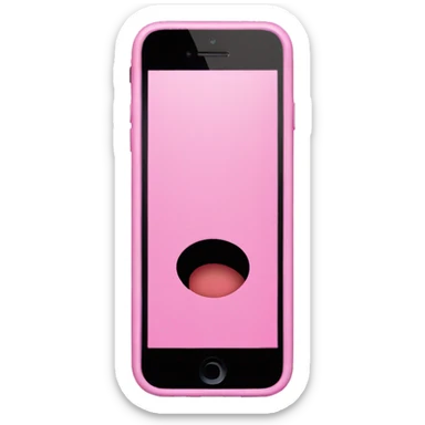 iPhone 16 pink sticker