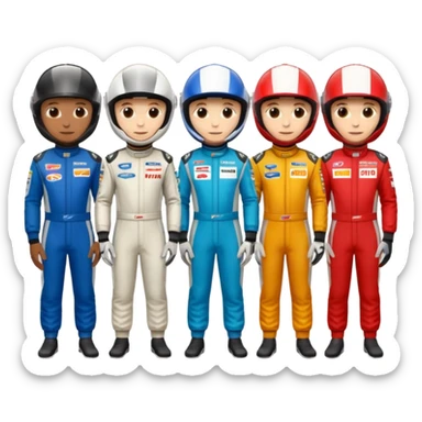 car racing drivers
 sticker