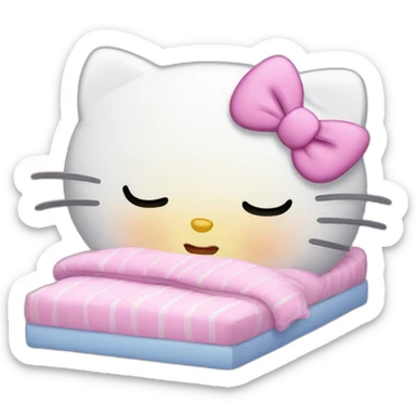 Hello kitty sleeps sticker