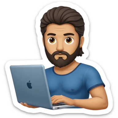 Poseidon with laptop sticker