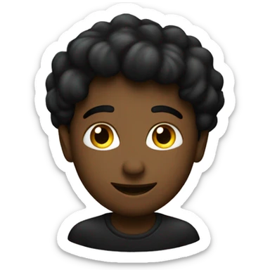 Coeur noir avec des étoiles  sticker