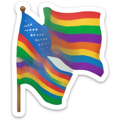 Progressive pride flag sticker