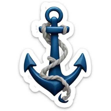 anchor smiling sticker