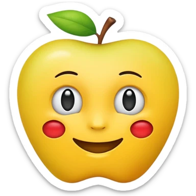 freundliches Lipid-Emoji, passend zu Biomolekülen, Apple-Emoji-Stil sticker