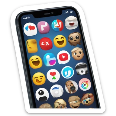 A phone with TikTok YouTube Instagram and Roblox  sticker