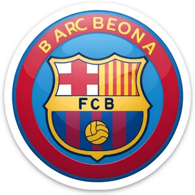Fc Barcelona logo imoji sticker