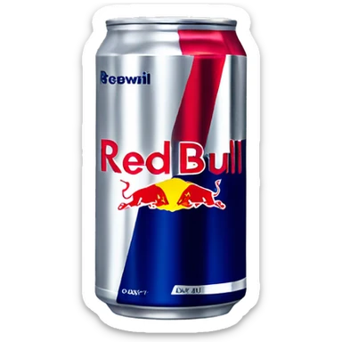 Red Bull can sticker