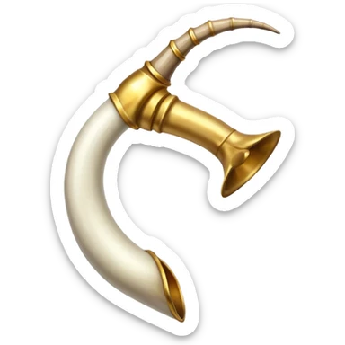 Horn that came from a goat horn sticker