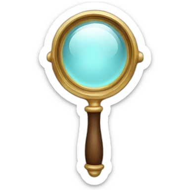 amgnifying glass sticker