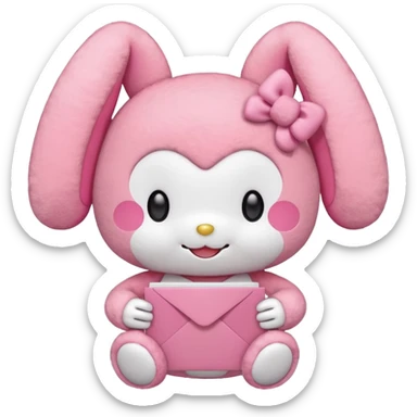 my melody thank you sticker