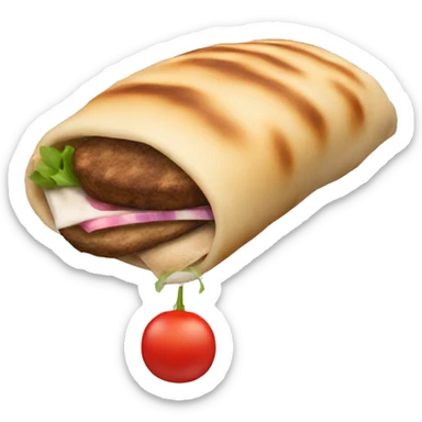 Kebab che dorme sticker