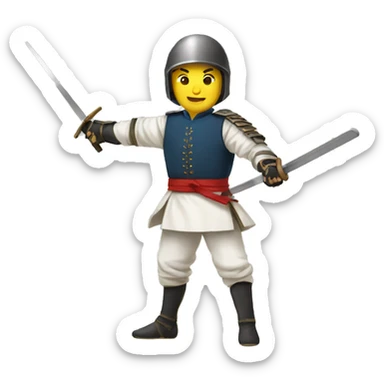 Historical european martial art fencing sticker