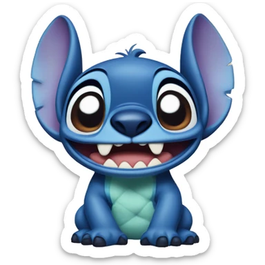 Stitch from lilo and stitch sticker