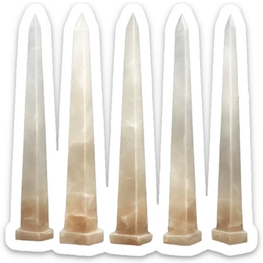 Selenite obelisk sticker