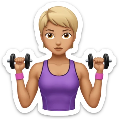 Gym girl sticker