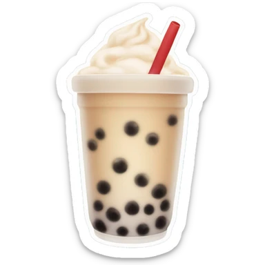Bubble tea sticker