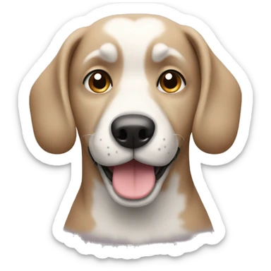 Dog typing sticker