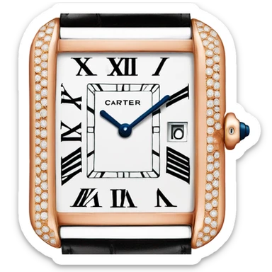 cartier tank watch sticker